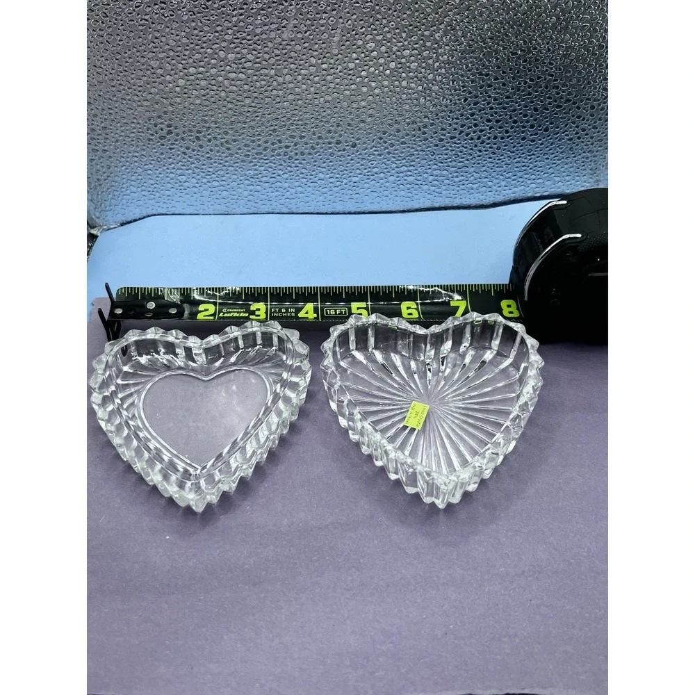 Vtg‎ crystal 24% lead trinket catchall Candy dish 4